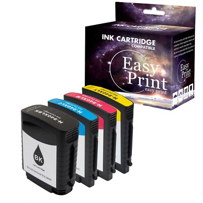 4PK 940XL 940 XL Ink Cartridge for Officejet Pro 8500A Plus Printer (BCMY)