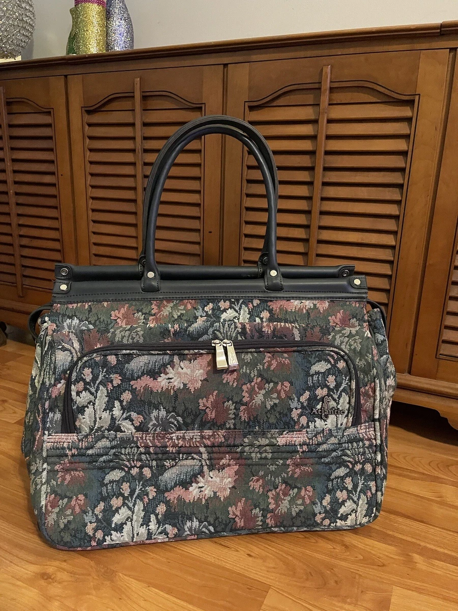 ATLANTIC LUGGAGE Tapestry Vintage Floral Oversized Luggage Weekender Bag