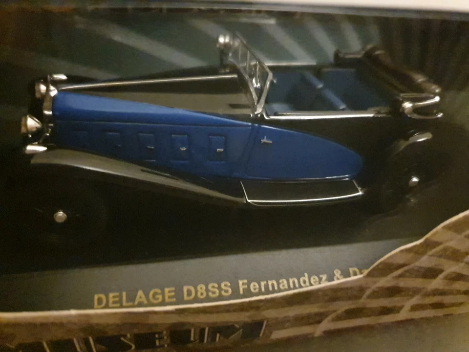 Ixo Museo MUS046 Delage D8SS Fernández Darrin azul y negro 1932 1/43 Foto 2 de 3