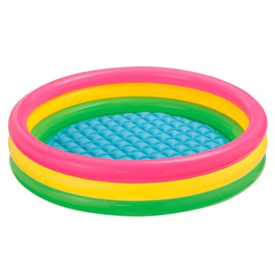Sunset Glow Inflatable Pool 58 x 13 Inches Durable Vinyl For Kids