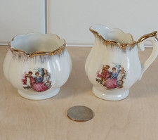 Vintage  Child's Toy Tea Set  Cream  Sugar bowl