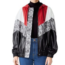 Msgm Snakeskin Colorblock Jacket 44