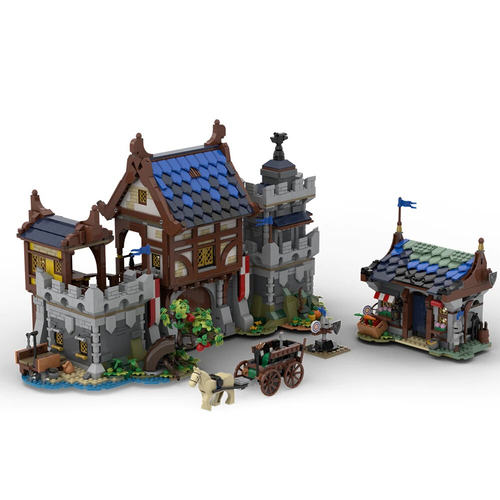 MOC: 3033 Pieces Medieval Castle Gate Alternate Build for Set