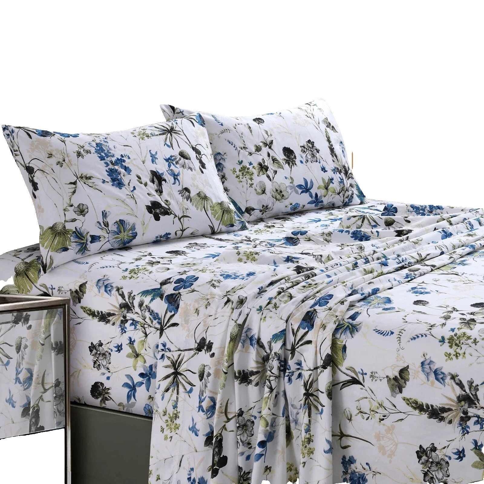 Satin Floral Ropa de cama