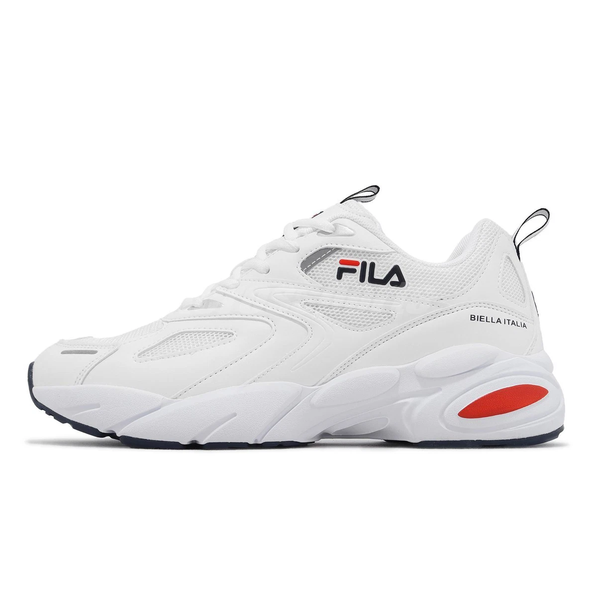 Fila Defender wei marineblaurot Herren Lifestyle Freizeitschuhe Turnschuhe