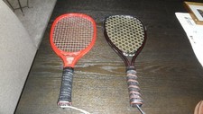 LOT OF 2 USED VINTAGE RACQUETBALL RACQUETS 1. OMEGA OLYMPIC 1 2.LEACH SWINGER