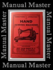 JONES Serpentine Swan Macchina da cucire collo di cigno libretto manuale istruzioni