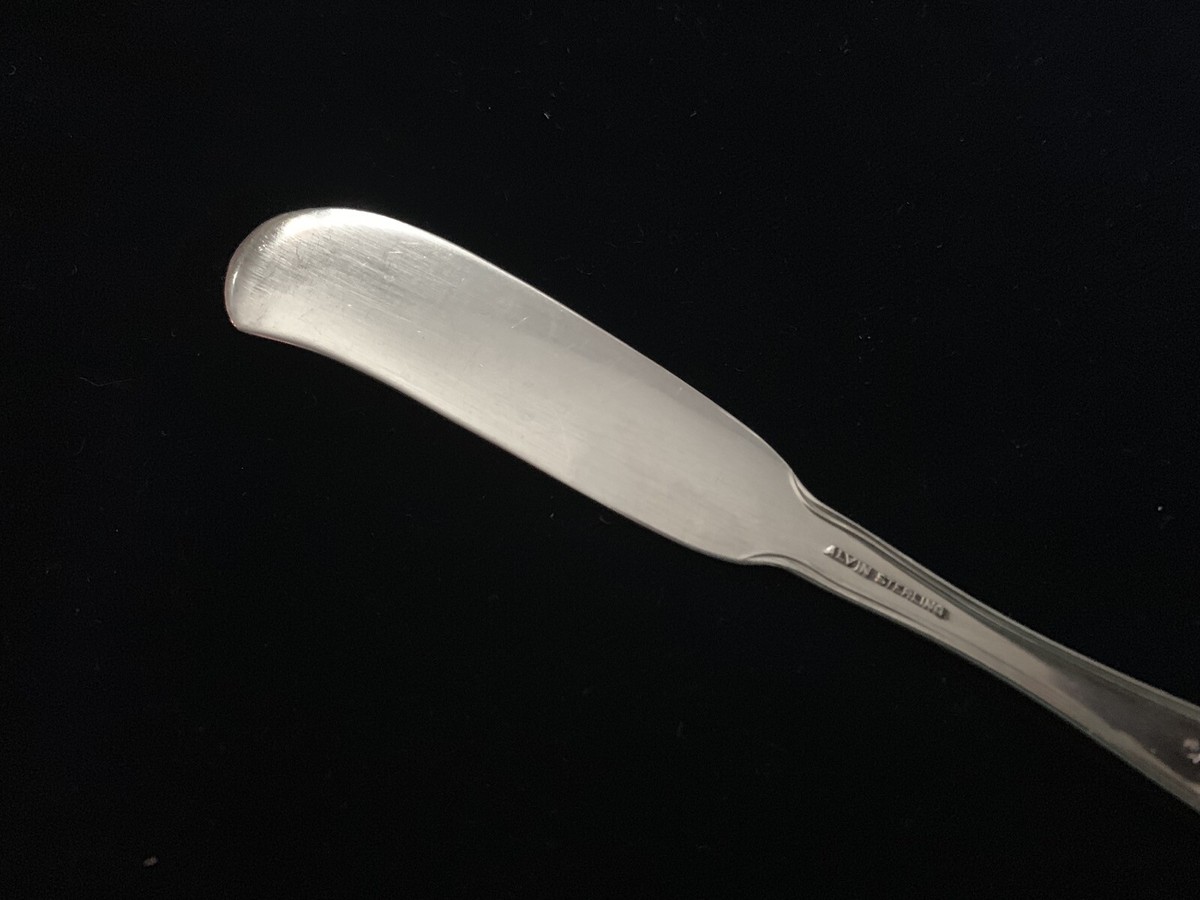 Alvin Sterling Flatware, Chateau Rose, Butter Knife, 5 3/4 inches