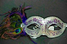 MASQUERADE CARNIVAL MARDI GRAS VENETIAN MASK M3704 Purple 