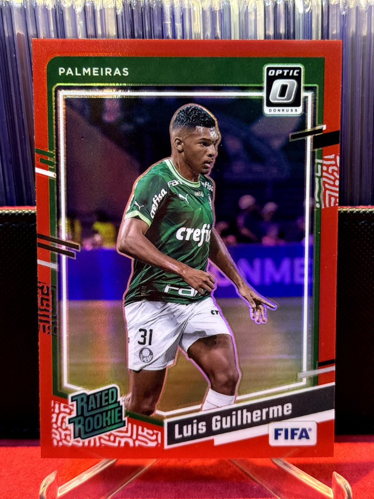 2023-24 Donruss Optic Prizm Luis Guilherme RC Rated Rookie #196 Red 277/299 🔥