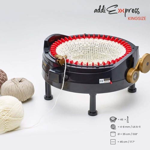 Addi Express Kingsize Strickmaschine & Muster Buch 896 Aufzug - Bild 2 von 3