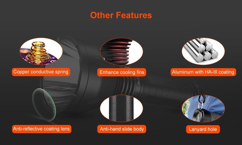 Lumintop BLF GT70 7500 lumen super bright LED search light Lumintop BLF GT70 7500 lumen super bright LED search light
