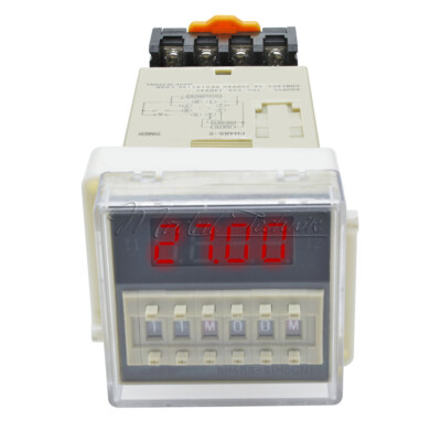 Digital Precision Programmable AC 220V DH48S-S Time Delay Relay With Socket Base