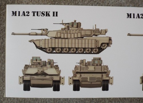 1/35 M1A2 SEP Abrams TUSK I & II / M1A1 TUSK (3 in 1) Rye Field Model #5004 MISB - Picture 8 of 12