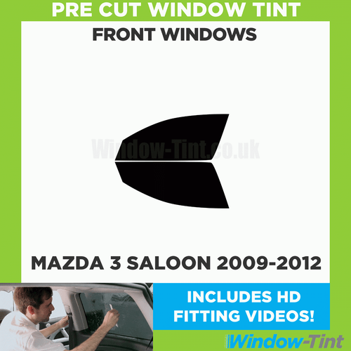 Pre Cut Car Window Tint for Mazda 3 4-door Berlina 2009-12 Front Windows Film - Picture 2 of 10