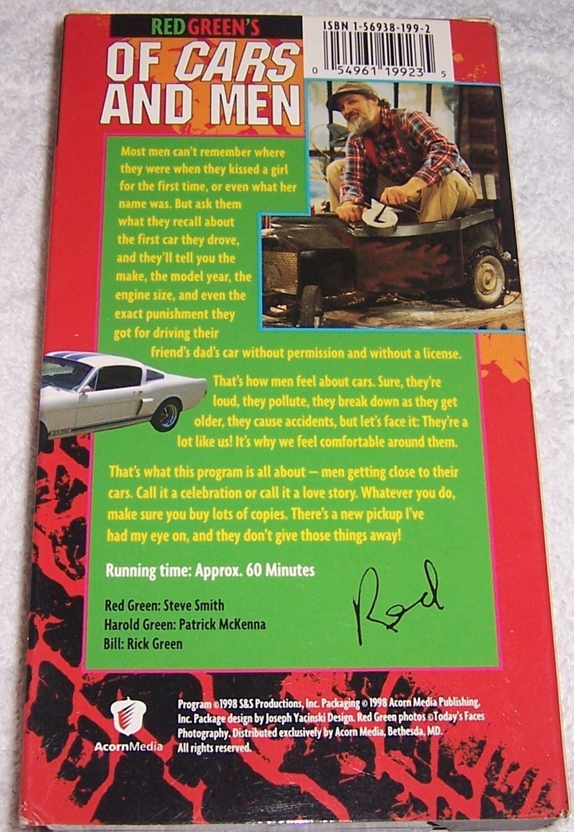 その他 Red Green Show: Of Cars &amp; Men [VHS] Red Green - Of Cars and Men (VHS, 1998) 54961199235| eBay
