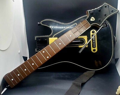 Activision Guitar Hero Power Wireless Controller Xbox 360 PS3 Black Gold 