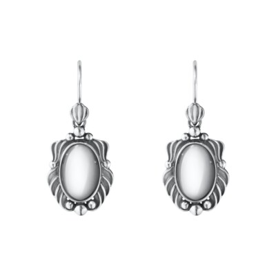 Georg Jensen. Sterling Silver Earrings with Silverstone - Heritage 2025