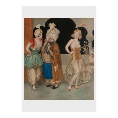 Erich Schutz - A Harem Scene: Poster (11.7'' x 16.5'')