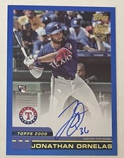 2024 Topps Archives Jonathan Ornelas Auto 17/35 Blue RC ROOKIE CARD RANGERS