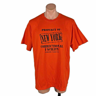VTG Property of New York correctional facility #19675 t-shirt Prison Jail 2XL