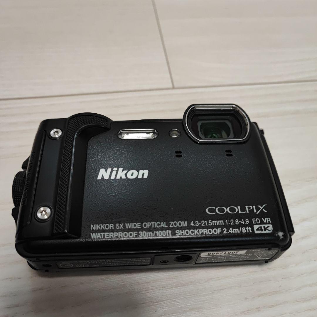 Nikon COOLPIX W300 BK Digital Camera 1.65 Megapixels Black Compact  Waterproof