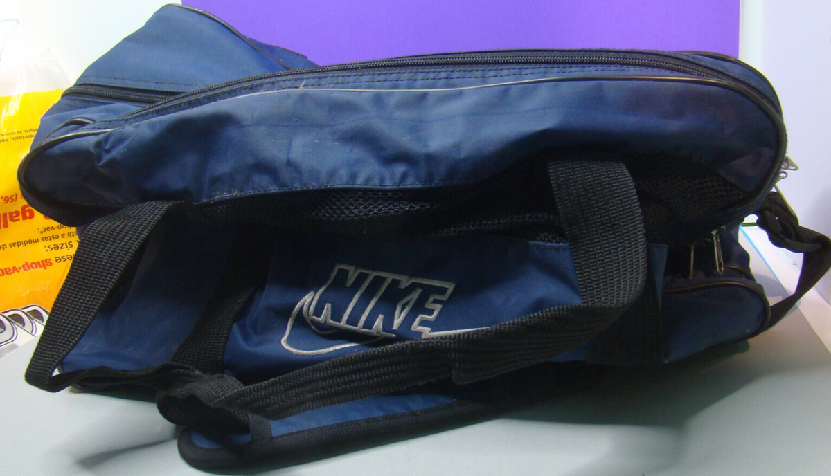 80s〜90s NIKE ナイキ ボストンバッグ ネイビー ヴィンテージ Rare Small Vintage NIKE SPORTS Gym Bag Retro Athletic 80s Duffle