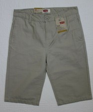 NEW Boys Levis Shorts Slim Short Plaza Taupe Beige SZ 14 16 18 20  916971 X02