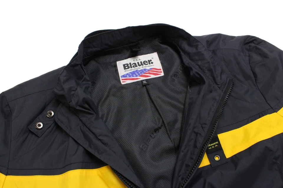 Blue Jacket Women XL Collar Black Lined Zipper Cuff Pockets - Image 4 of 4