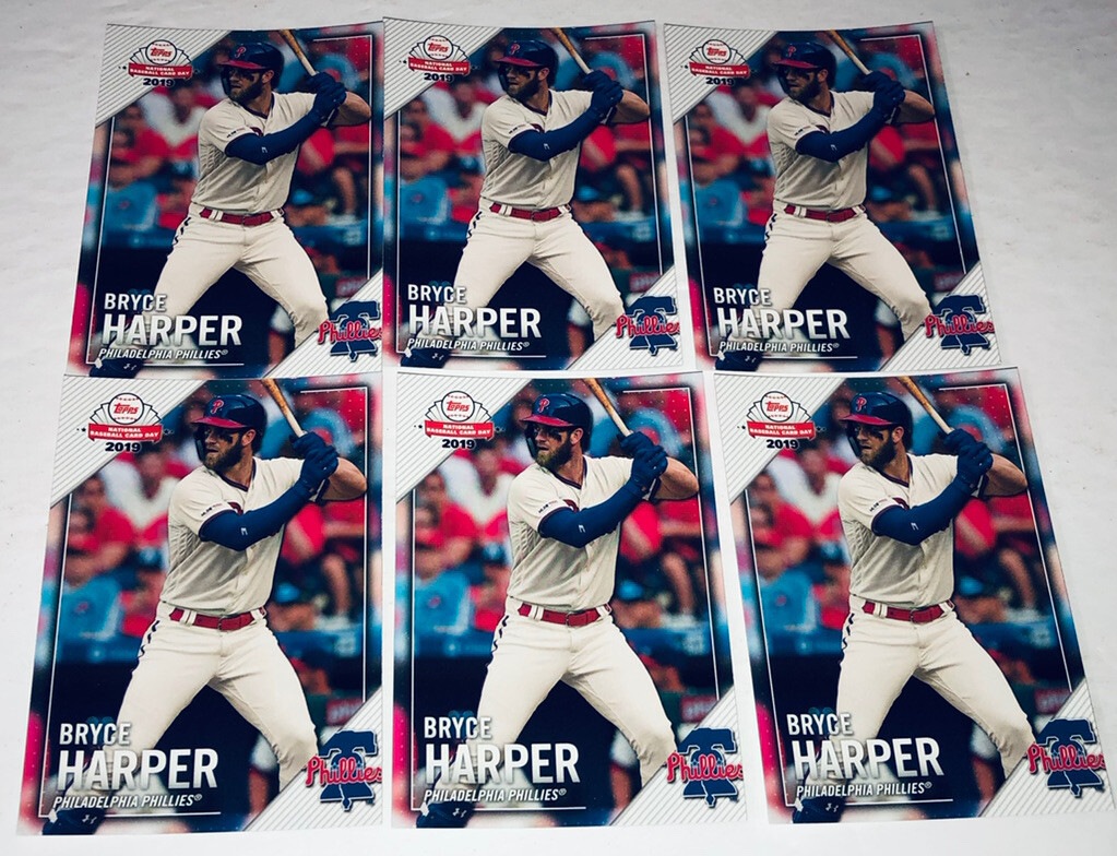 Bryce Harper 2019 Topps Lot Of 6 Baseball Card Day NTCDG-1 Phillies S14