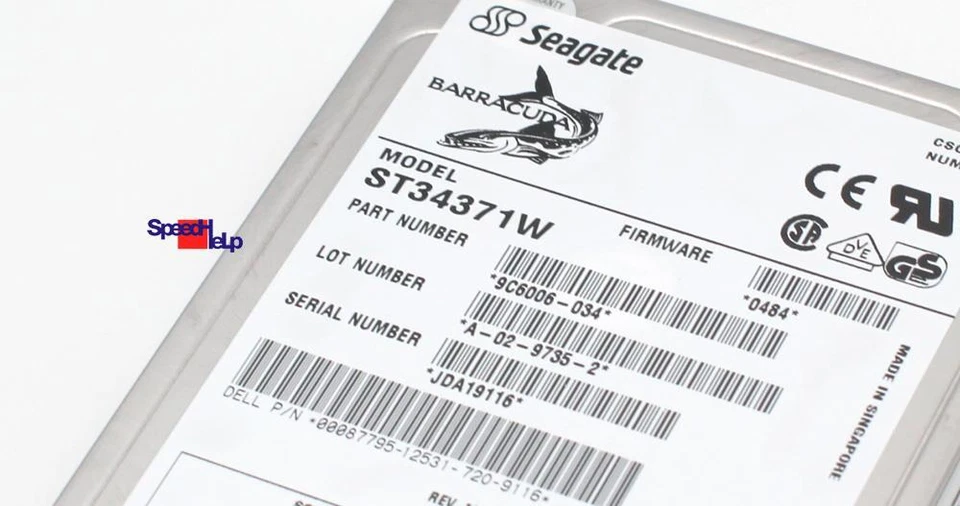 Seagate Barracuda SCSI ST34371W 4.3GB 68-Pin HDD Hard Drive 7200 Ultra Wide - Image 2 of 3