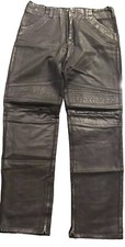 HELMUT LANG archival vintage rare men's black resin moto pants size 50 34 