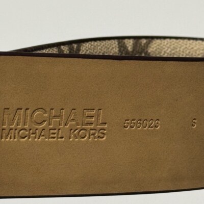 Michael Kors Signature MK Pattern Belt Size S 556023 Woman display picture 2