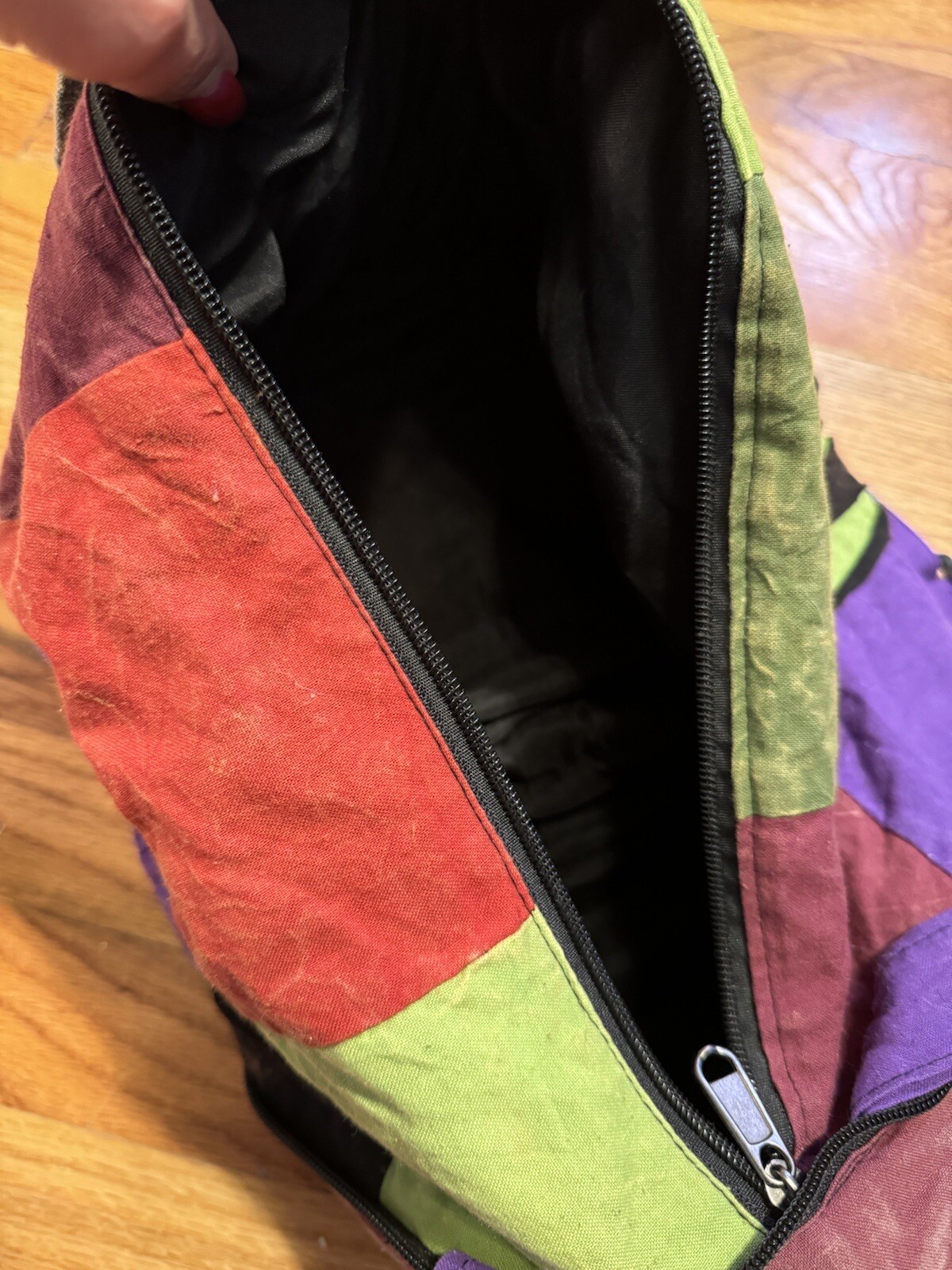 Patchwork Backpack- Zip Up- Pick Pocket Free- Sto… - image 12