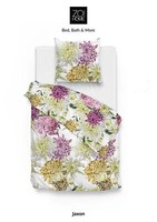 Zo! Home Cotton BettwäSche 155X220 Cm Jaxon BlüTen Chrysanthemen Gelb Gold Pink