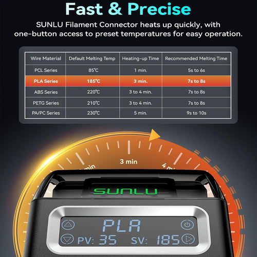SUNLU Official Filament Connector Fast Heating Connector for 3D Printer Filament - Bild 6 von 9