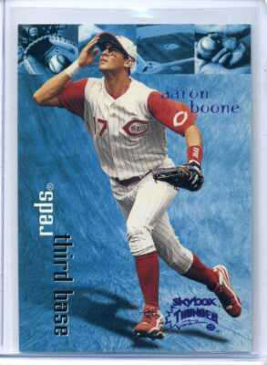 AARON BOONE 1999 Skybox Thunder RANT PARALLEL #52 - REDS