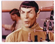 1966 STAR TREK LEONARD NIMOY SPOCK 8x10 color photo