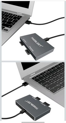 Dual-Slot CFexpress Type A and SD 4.0 UHS-II Card Reader USB 3.2 Gen 2 10Gbps, 