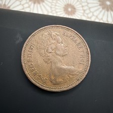 1971 British 1p New Penny Elizabeth RARE Coin Good Condition Only 1 Available