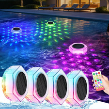2 Pack Solar Powered Floating Pool Lights That Float