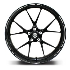 Felgenrandaufkleber Speed Silber Motorrad Felgenrand Aufkleber Folie MR002  