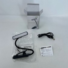 Unbranded LED Book Light, Black Clip-On USB Rechargeable
