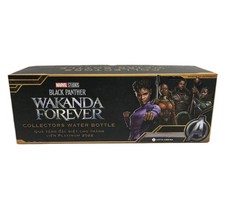 NEW Marvel Black Panther Wakanda Forever Collectors Water Bottle 2022 With Box