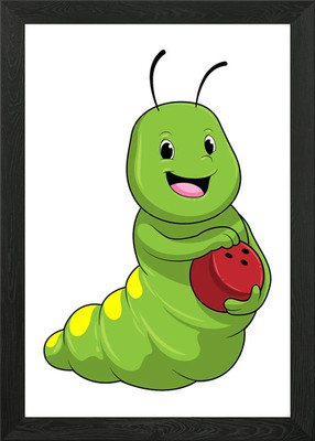 Raupe Bowling Sport Gerahmtes Wandbild Poster Leinwanddruck Bild