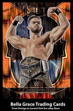 2023 Panini Select WWE Austin Theory #56 RAW Orange Flash Prizms