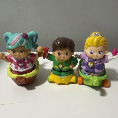 Lot of 3 V-Tech Go Go Smart Friends & Accessories Lollie Hector Robin Works