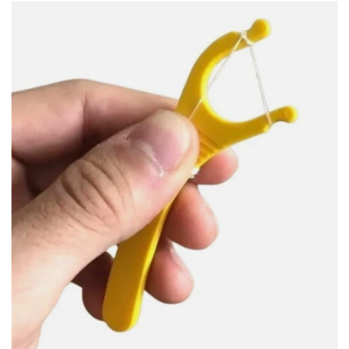 Reusable Dental Floss Pick – Ergonomic Plastic Holder for Teeth Cleaning