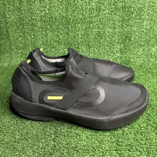 Oofos Oomg Fibre Low Sneakers Mens Size 10 Black Gray Lightweight Recovery Shoes