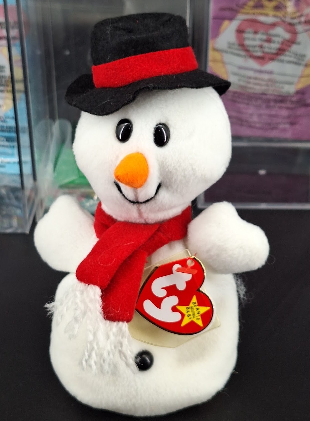 Lot of 5 TY Beanie Babies  Valentina/Valentino/Smart/Snowball/Scoop w/  Cases thumbnail 14